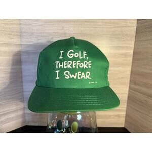 Vintage Golf Snapback Hat "I Golf Therefore I Swear" Snapback Hat Funny Hallmark